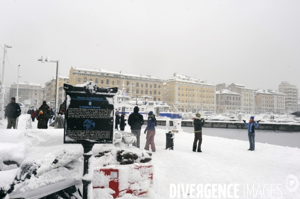 Marseille sous la neige
