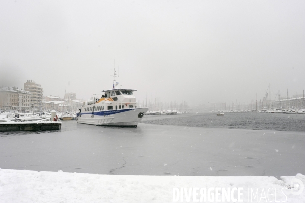 Marseille sous la neige