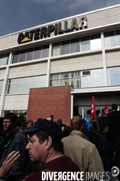 Liberation des cadres de Caterpillar France 1/04/2009