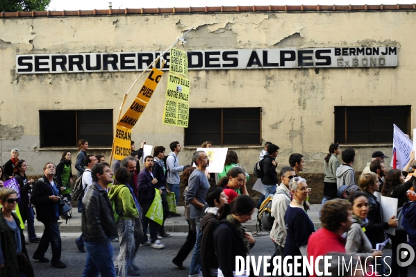 Nice  1/11/2011 Manifestation à Nice des altermondialistes