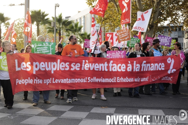 Nice  1/11/2011 Manifestation à Nice des altermondialistes