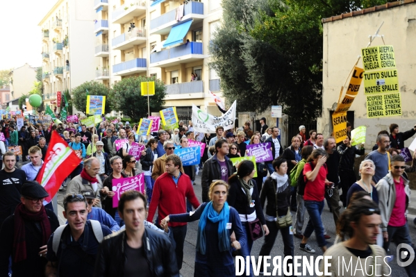 Nice  1/11/2011 Manifestation à Nice des altermondialistes