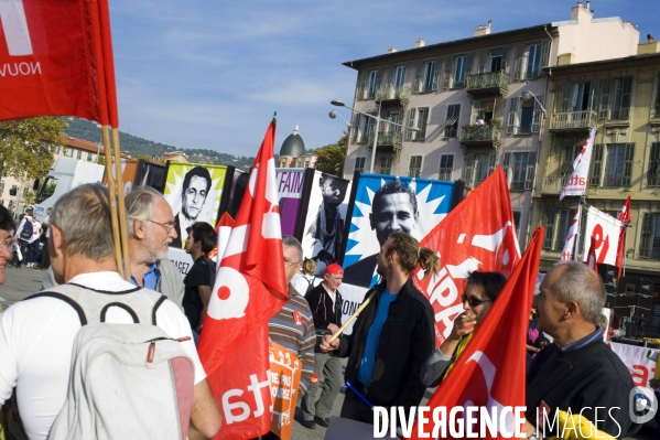 Nice  1/11/2011 Manifestation à Nice des altermondialistes