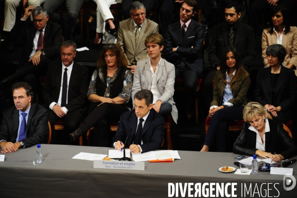 Le Président Sarkozy en deplacement à Nice