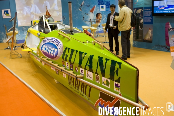 Bateau à rame  de la course transatlantique à l aviron  Bouvet  Rames Guyane éditiopn 2009
