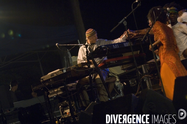 Joe Zawinul  en concert le 21/07/2007.
