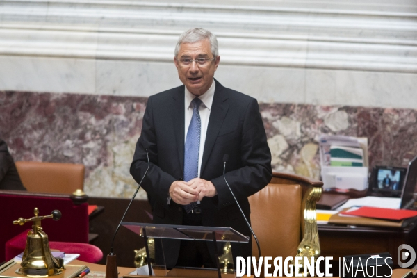 Paris : Claude Bartolone, president de l assemblee nationale.