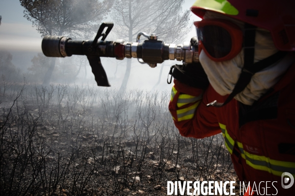 Incendie Chateauneuf les martigues et Côte Bleue
