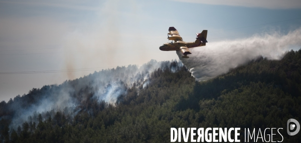 Incendie Chateauneuf les martigues et Côte Bleue