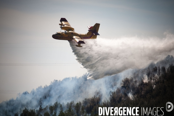 Incendie Chateauneuf les martigues et Côte Bleue