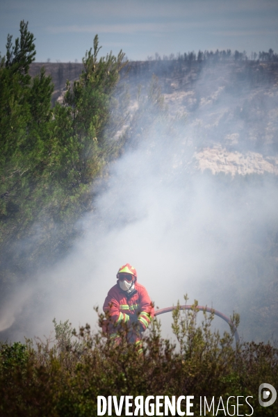 Incendie Chateauneuf les martigues et Côte Bleue