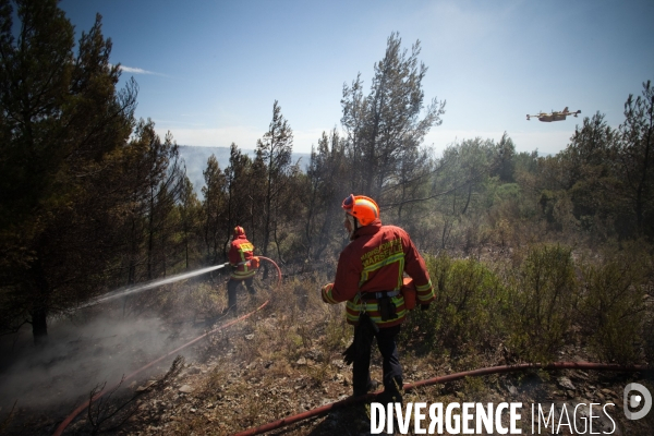 Incendie Chateauneuf les martigues et Côte Bleue