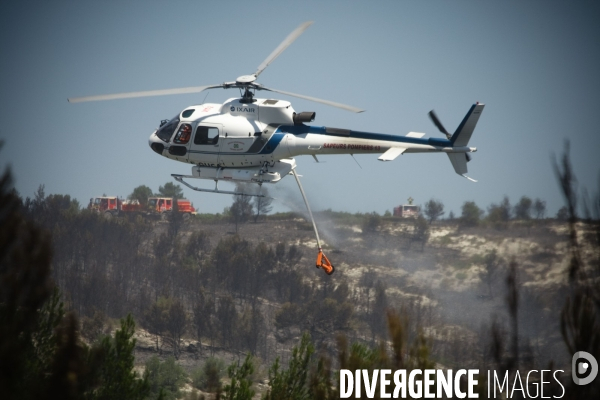Incendie Chateauneuf les martigues et Côte Bleue