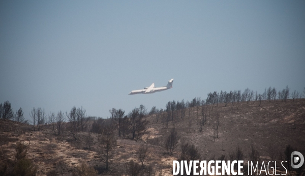 Incendie Chateauneuf les martigues et Côte Bleue