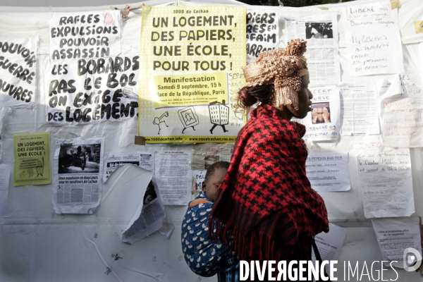 Evacuation des squatteurs du gymnase de cachan.