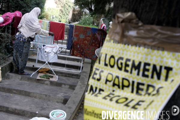 Evacuation des squatteurs du gymnase de cachan.