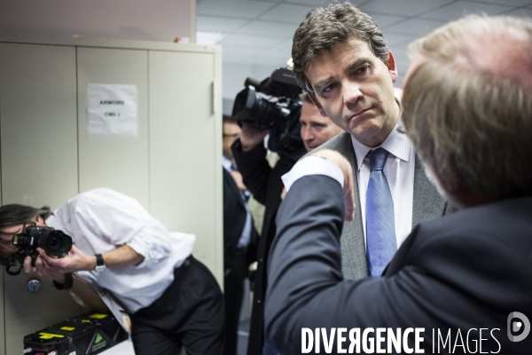 Montebourg en visite chez Quantel