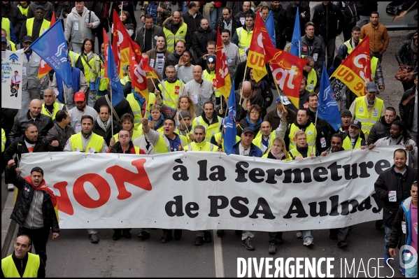 Manifestation des salariés de PSA