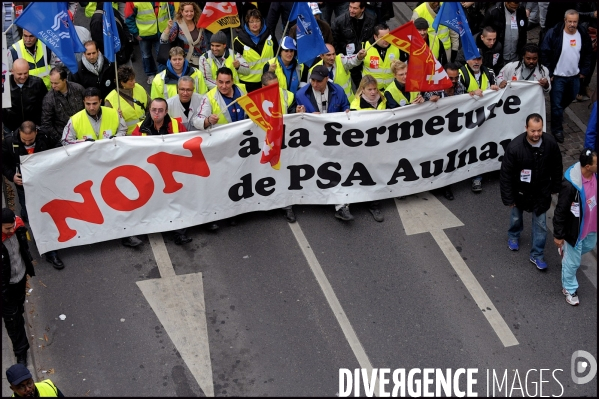 Manifestation des salariés de PSA