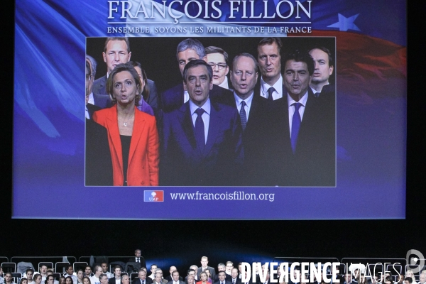 François Fillon, meeting au Palais des Congrès