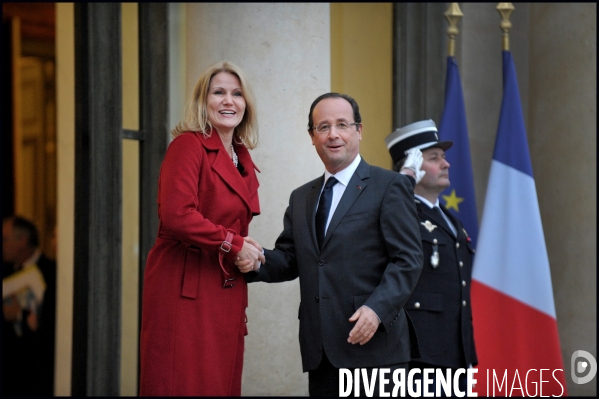 François Hollande reçoit Mme Helle Thorning-Schmidt