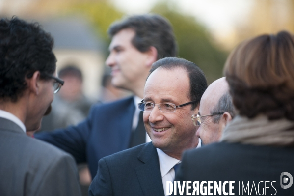 François Hollande en visite à Radiall