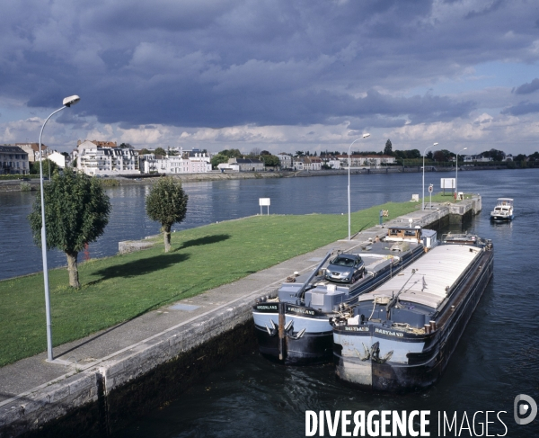 Ablon, écluse sur la Seine