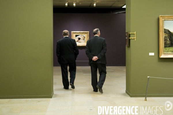 Visite au Musée d Orsay. Photographier les oeuvres est desormais interdit. Gustave Courbet, L Origine du monde
