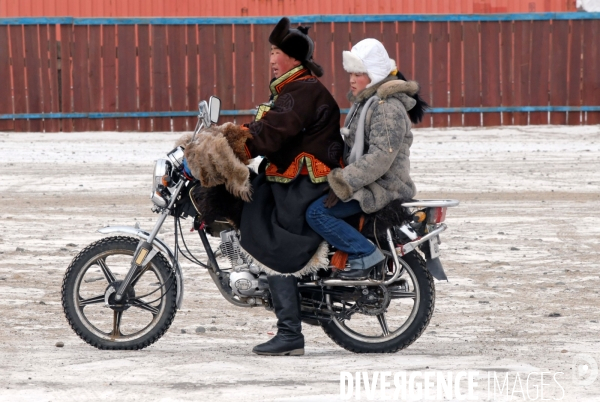 La MONGOLIE en hiver.