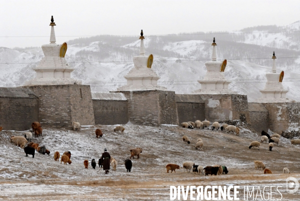 La MONGOLIE en hiver.