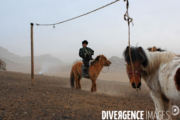 La MONGOLIE en hiver.