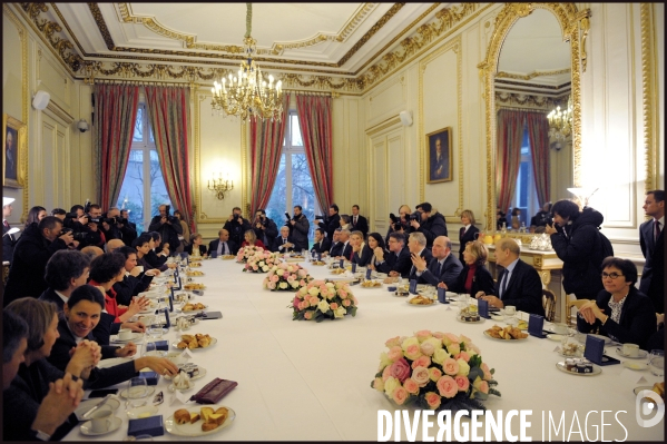 Petit déjeuner des ministres du gouvernement place Beauveau