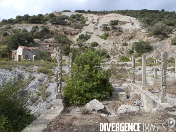 Patrimoine et paysages miniers de la Sardaigne, Italie, septembre 2012.