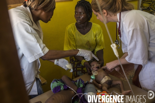 Hopital de paoua, en republique centrafricaine, gere par msf.