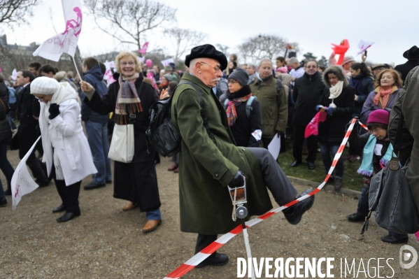 Manif pour tous contre le mariage et l adoption homosexuel.