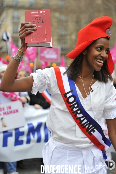 Manif pour tous contre le mariage homosexuel.