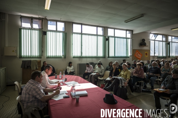 Laurent Berger, secrétaire général du syndicat CFDT en visite à Lille