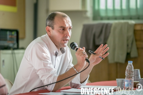 Laurent Berger, secrétaire général du syndicat CFDT en visite à Lille