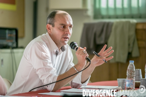 Laurent Berger, secrétaire général du syndicat CFDT en visite à Lille