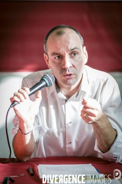 Laurent Berger, secrétaire général du syndicat CFDT en visite à Lille