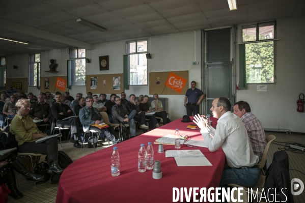 Laurent Berger, secrétaire général du syndicat CFDT en visite à Lille