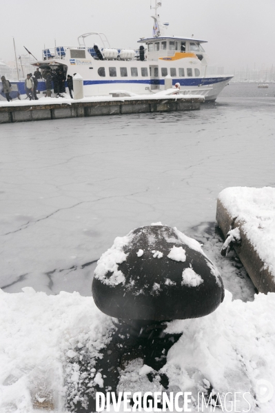 Marseille sous la neige