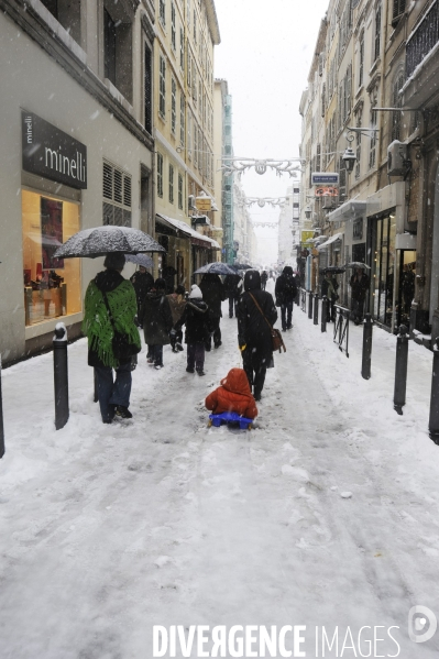 Marseille sous la neige