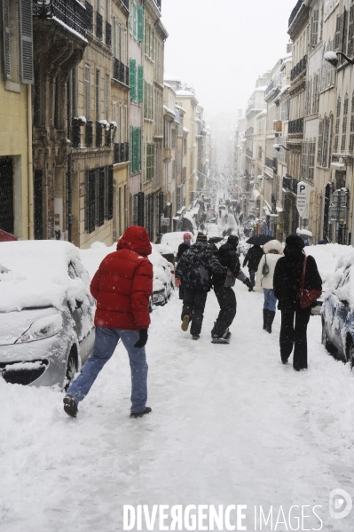 Marseille sous la neige