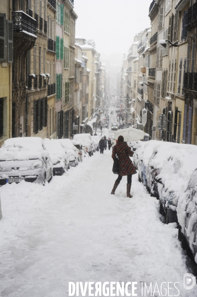 Marseille sous la neige