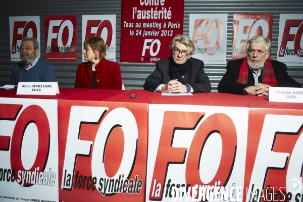 Force ouvriere meeting anti austerite