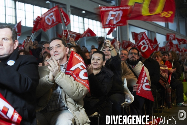 Force ouvriere meeting anti austerite