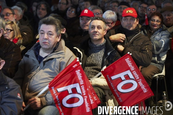 Force ouvriere meeting anti austerite