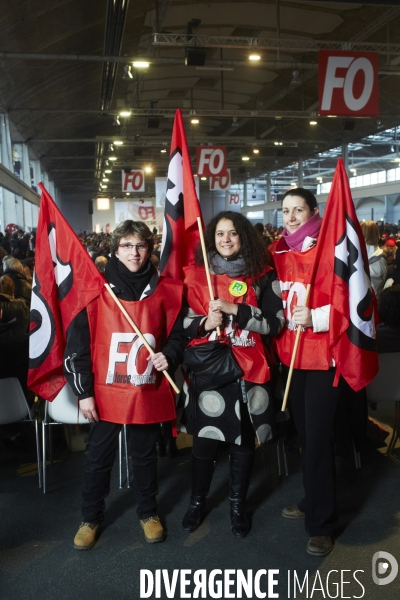 Force ouvriere meeting anti austerite