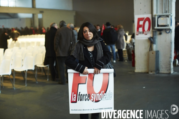 Force ouvriere meeting anti austerite